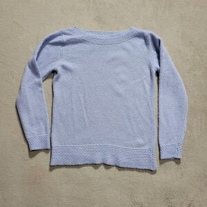 Benedetta B. MERINO Wool Blend Long Sleeves Pullover Sweater Sz Medium Blue